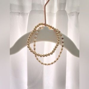 Gold & pearl/gold bracelet
